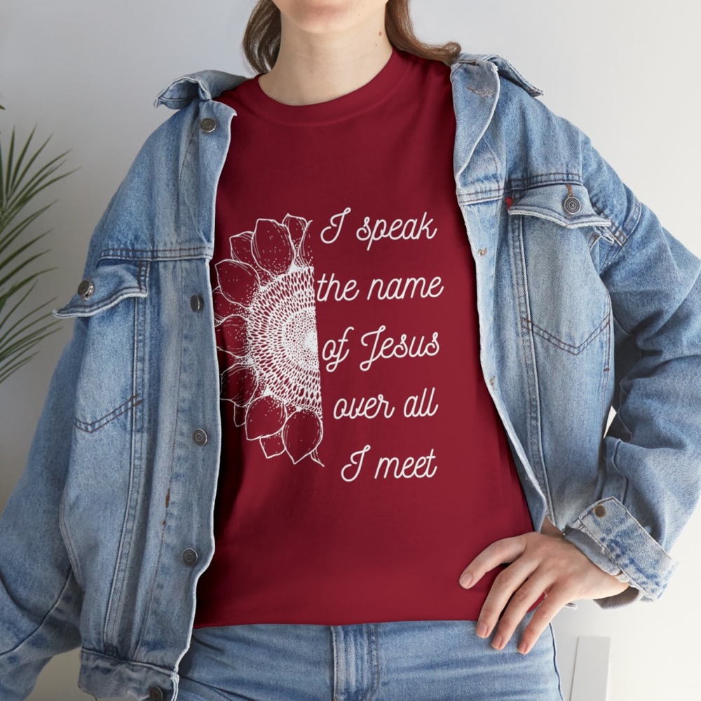 Floral Christian tee shirt